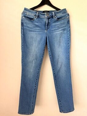 Talbots Straight Leg Jeans Petite 8P Medium Wash